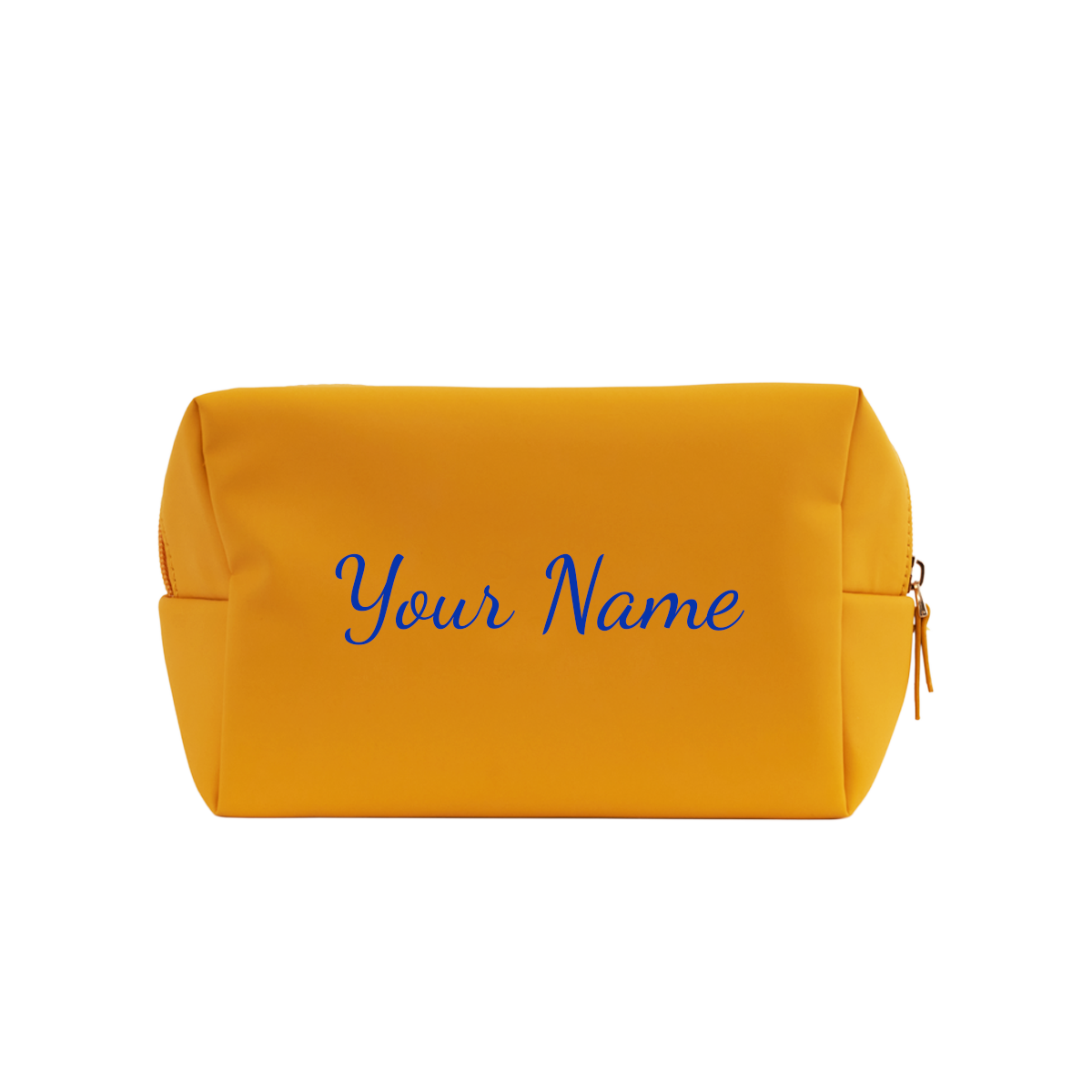 Personalised Yellow Beauty Bag